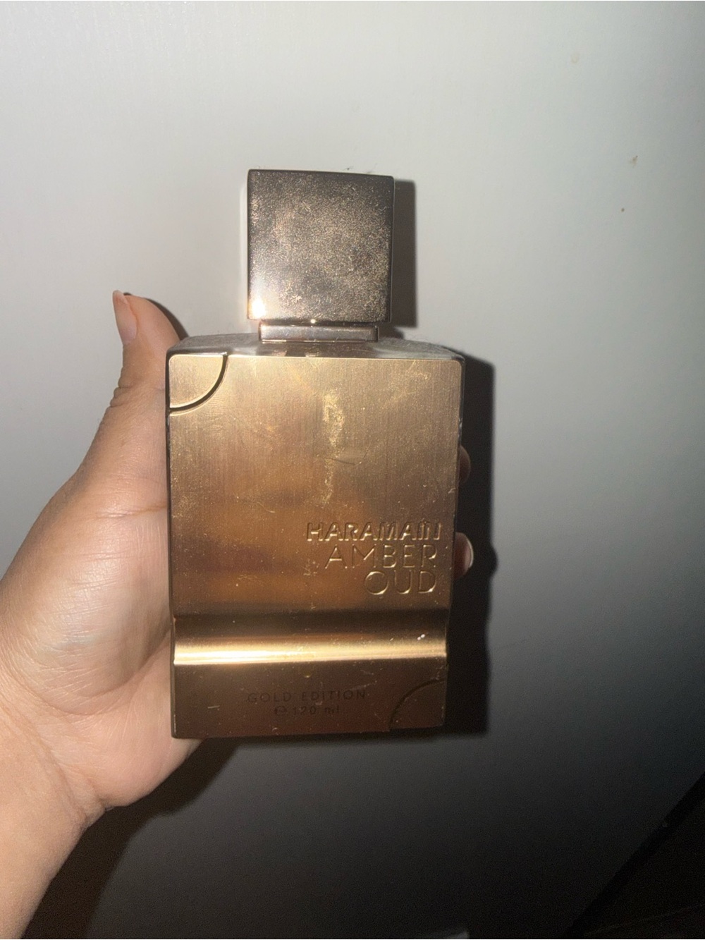 Haramain Amber Oud Gold Edition Women's Fragrance Bottle - Gold